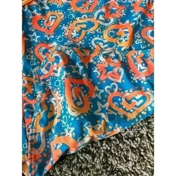 Girls OP Blue and Orange Swimsuit Size Large - Picture 3 of 5